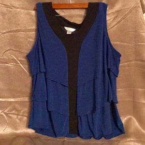 CJ Banks Ruffled Tank Top